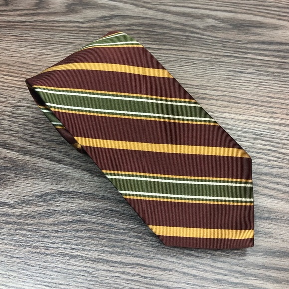Robert Talbott Other - Robert Talbott Brown, Green & Gold Stripe Tie Robert Talbott Other - Robert Talbott Brown, Green & Gold Stripe Tie